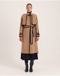 SABA - Kayla Wool Contrast Long Coat