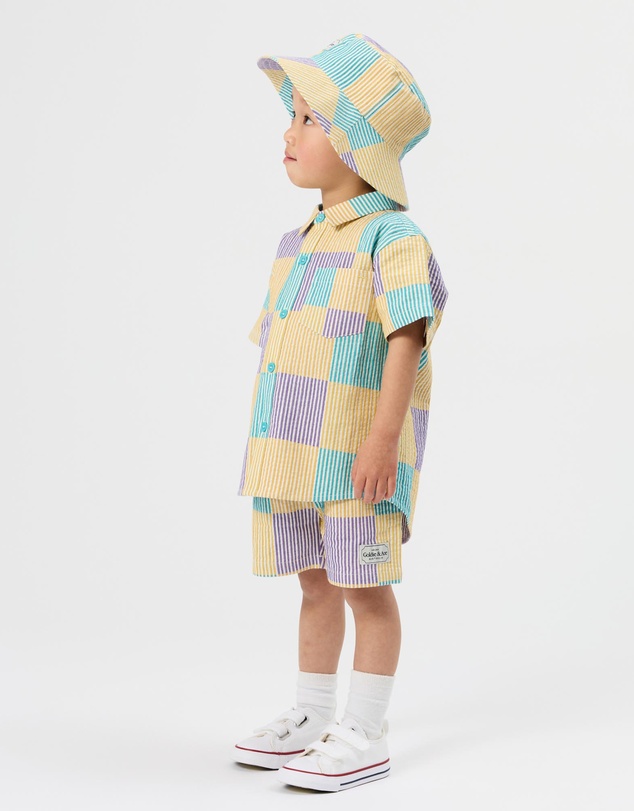 Goldie + Ace - Seersucker Bucket Hat - ICONIC EXCLUSIVE - Babies-Teens