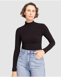 Boody - Ribbed Turtleneck Top