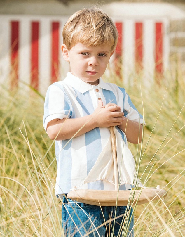 Bebe by Minihaha - Max Wide Stripe Rugby Polo - Babies