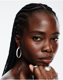 Sunday Stephens - Frosted Hoop Earrings
