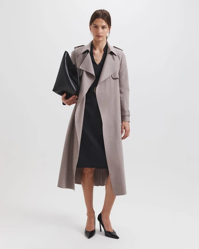 SABA - Karla Wool Longline Trench Coat
