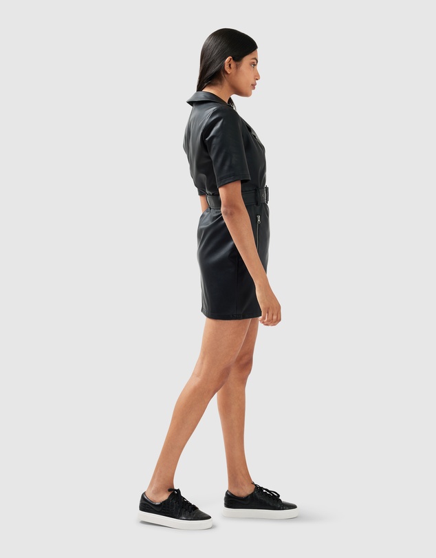 Belle & Bloom - Wild Nights Vegan Leather Mini Dress