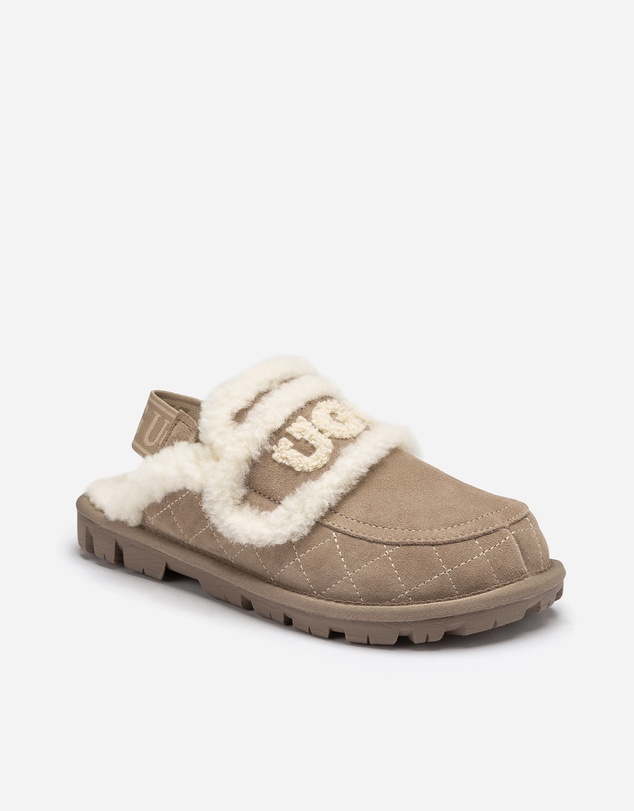 Ozwear Connection Uggs - UGG Violet Matelassé Shearling Slipper (Elastic Logo, Detachable Feature)
