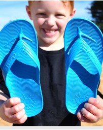 Tolu Australia - Blue Thongs For Kids With Arch Support