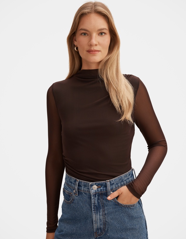 Forever New - Charlotte High Neck Long Sleeves Top