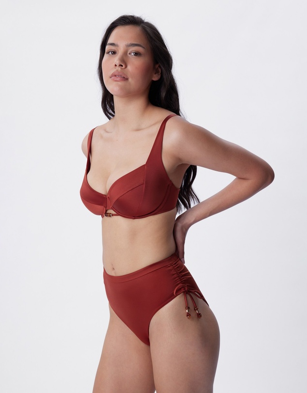 Bras N Things - Corsica Full Cup Balconette Bra - Rust