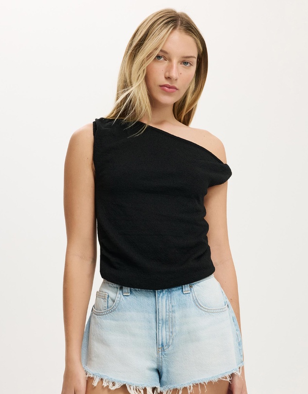 Cotton On - Textured Off The Shoulder Top