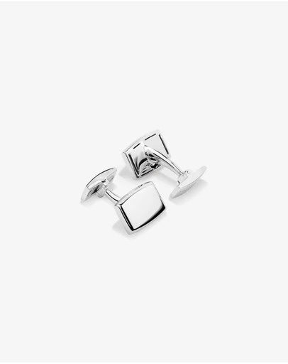 Michael Hill - Men's Silver Rectangle Cufflinks