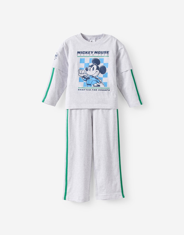 Cotton On Kids - Disney Mickey Mouse Double Layer Long Sleeve Pyjama Set