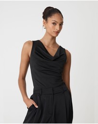 Forcast - Sabrina Cowl Neck Top