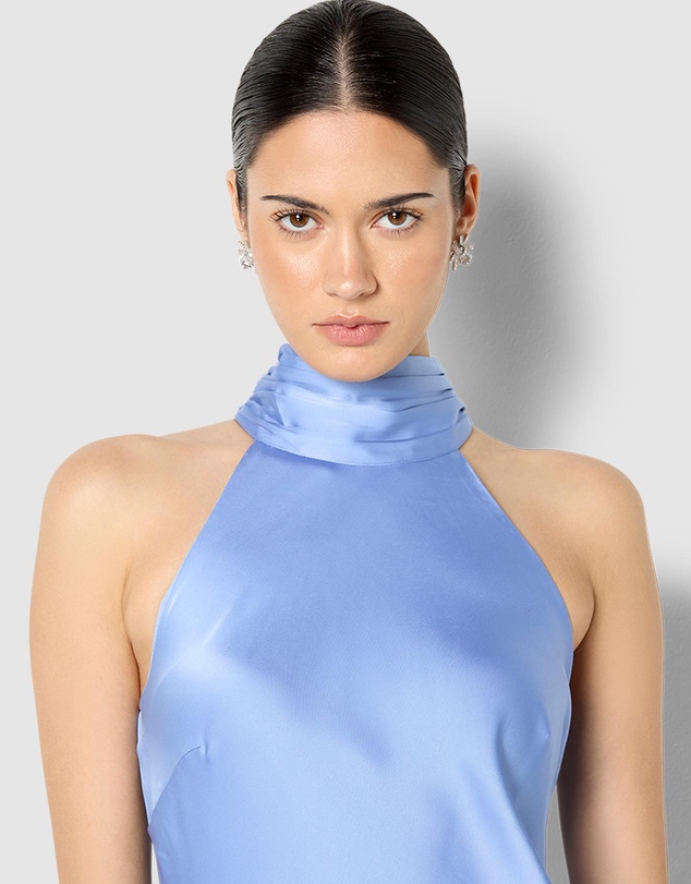 Montique - Azalea Satin Maxi Dress