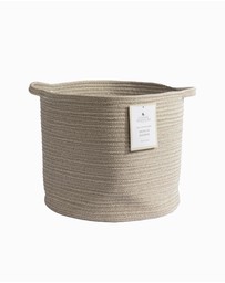 Living Textiles - Medium Single Tone Hamper - Natural
