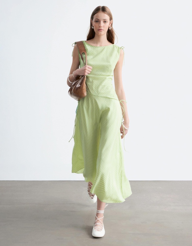 & Other Stories - Asymmetric Draped Midi Dress