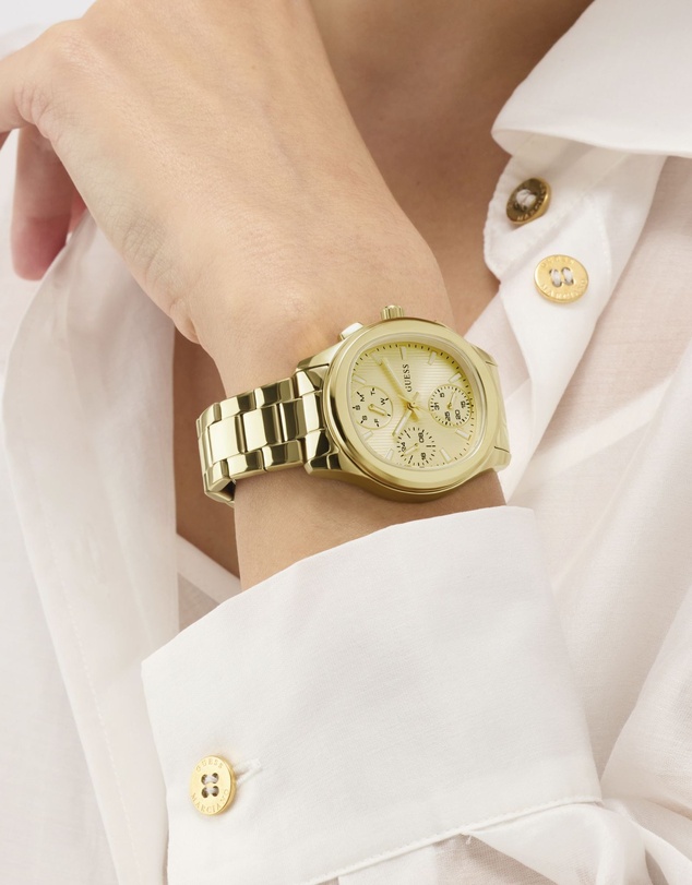 GUESS - GUESS Ladies Gold-Tone Multifunction Watch