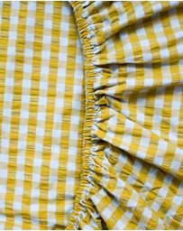 Mosey Me - Citrus Seersucker Fitted Sheet