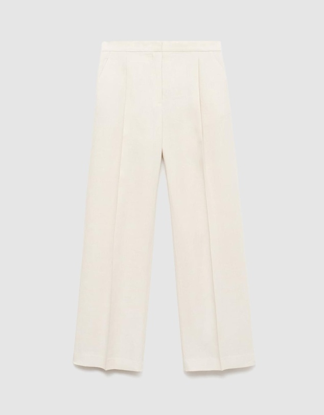M.N.G - Leo Pleated Linen Trousers