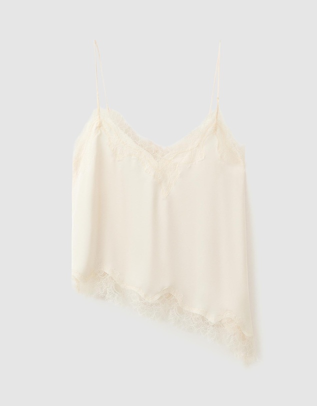 M.N.G - Asymmetric Lace Camisole Top