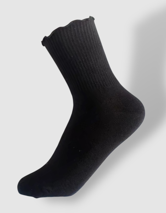 High Heel Jungle - Premium Cotton Frill Edge Socks- 5 Pack
