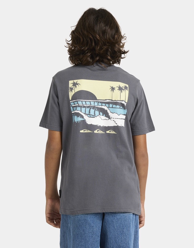 Quiksilver - Boys 8 to 16 Stacked Line Up T-Shirt