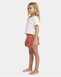 Billabong - Girls 0 to 5 Happy Hibiscus Olly Shorts