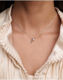 PDPAOLA - Initial 2026 F Silver Pendant Necklace