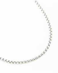 Lovisa - Waterproof Stainless Steel Round Box Chain Short Necklace