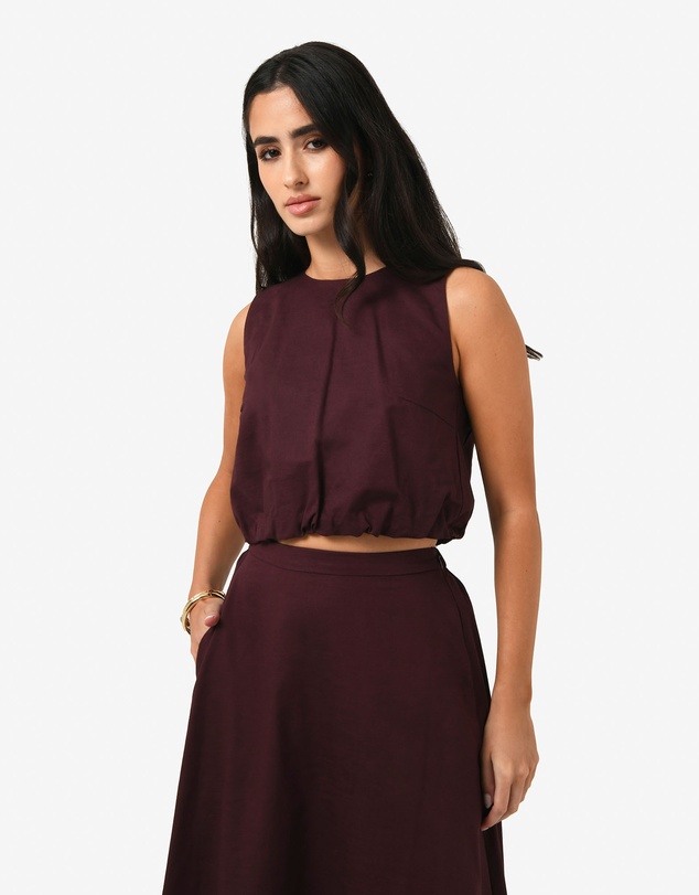 Forcast - Kenya 2 Ruched Linen Top