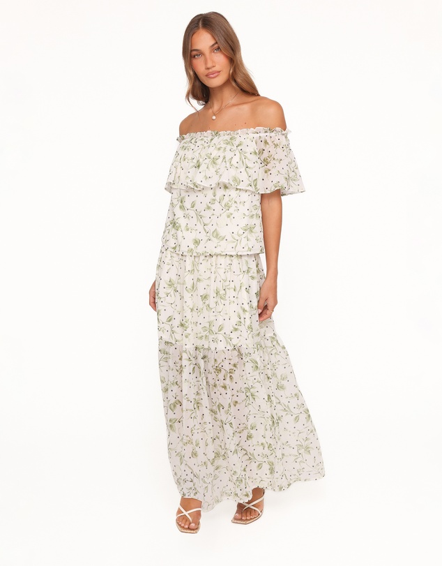 Petal & Pup - Vanessa Maxi Skirt Set - Green Leaf
