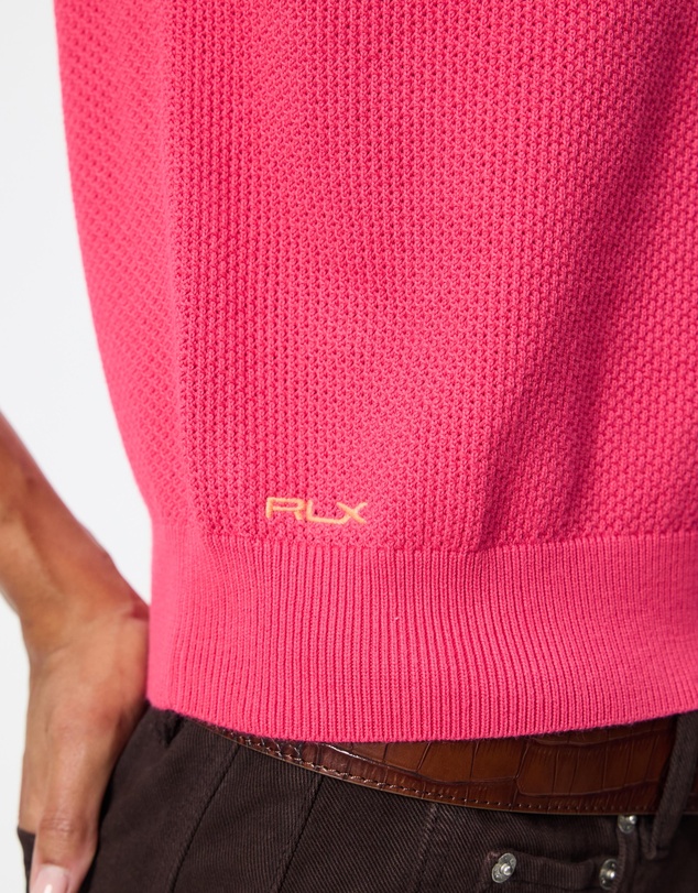 Polo Ralph Lauren - Cotton Blend Polo Collar Sleeveless Sweater