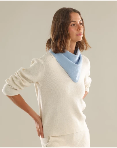 Morgan & Taylor - Katrina Triangle Scarf in Blue
