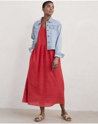 Seasalt - Seasalt Cornwall Red Meadow Saffron Broderie Dress