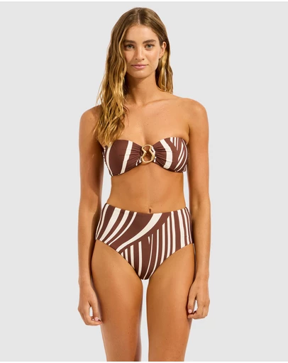 Seafolly - Coastline High Waisted Bikini Bottom