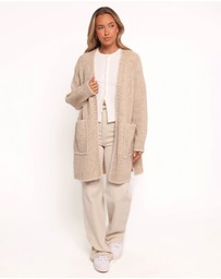 Petal & Pup - Trinette Contrast Pocket Cardigan - Tan