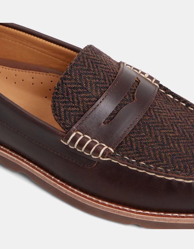 Sperry - Ripple Penny Leather Herringbone - Men's