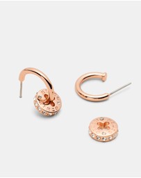 MIMCO - Signatura Charm Hoop Earrings