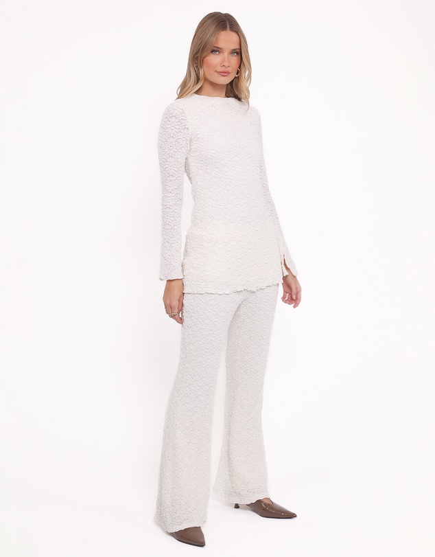 Petal & Pup - Gracie Lace Pant Set - Cream