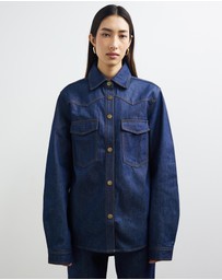 Sofia Irina - Oversized Denim Shirt