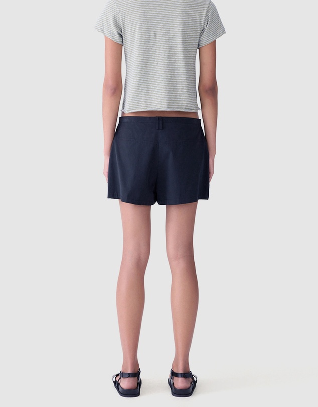 Bassike - Crushed Cotton Mini Skort
