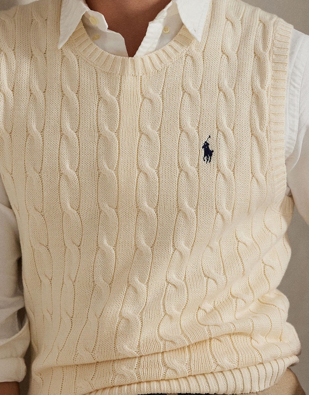 Polo Ralph Lauren - Cable-Knit Cotton Sweater Vest
