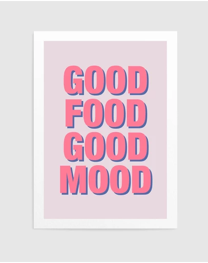 Olive et Oriel - Positive Vibes Meal by Athene Fritsch Art Print