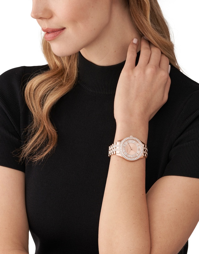 Michael Kors - Harlowe Rose Gold Tone Analogue Watch