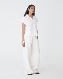 Forcast - Ami Linen Collar Shirt