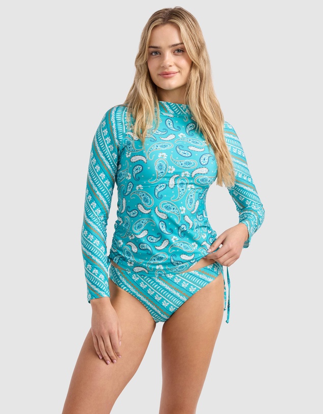 Seafolly - Drift Club Bandana Side Ruched Rash Vest