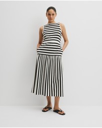 Country Road - Australian Cotton Stripe Midi Tank Dress