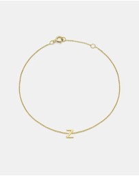 Zoe Olivia - 9K Gold Initial Z Bracelet
