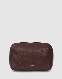 SABEN - Tate Tech Pouch Espresso Croc