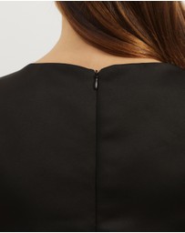 Atmos&Here - Poppy Structured Satin Mini Dress