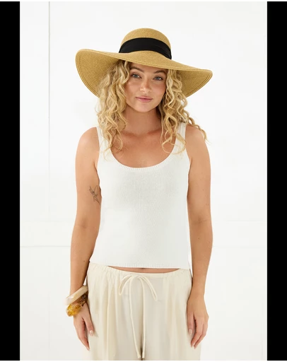 Morgan & Taylor - Adele Floppy Hat in Black