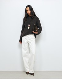 AERE - Renia Wool Boat Neck Jumper